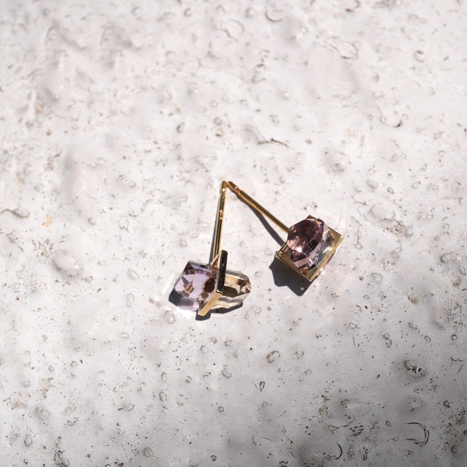 BAND EARRINGS AMETRINE #4190