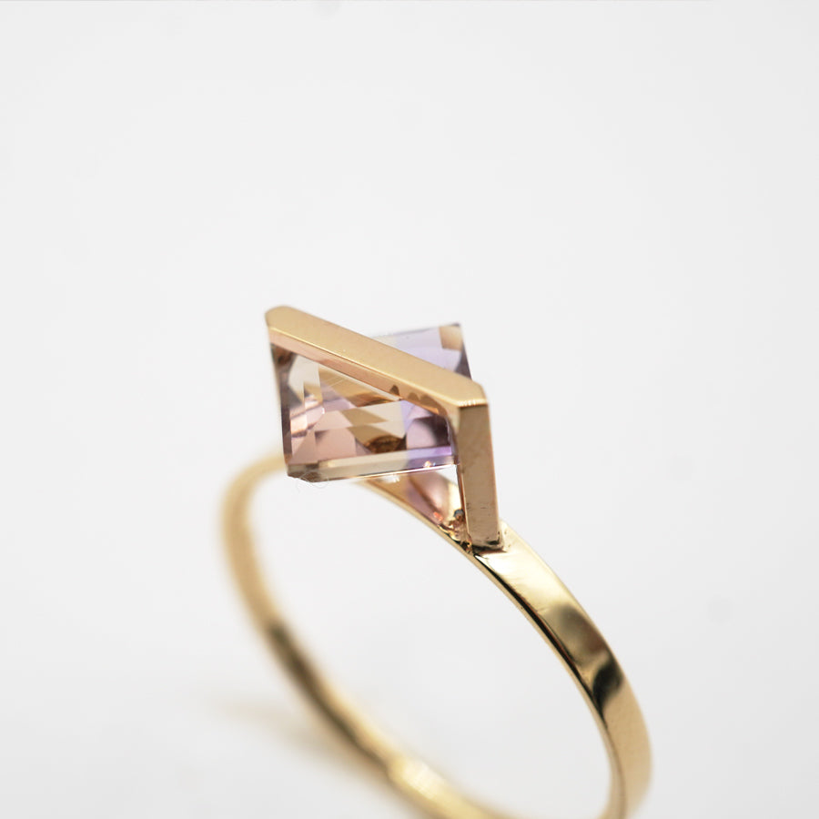 BAND RING AMETRINE#4241