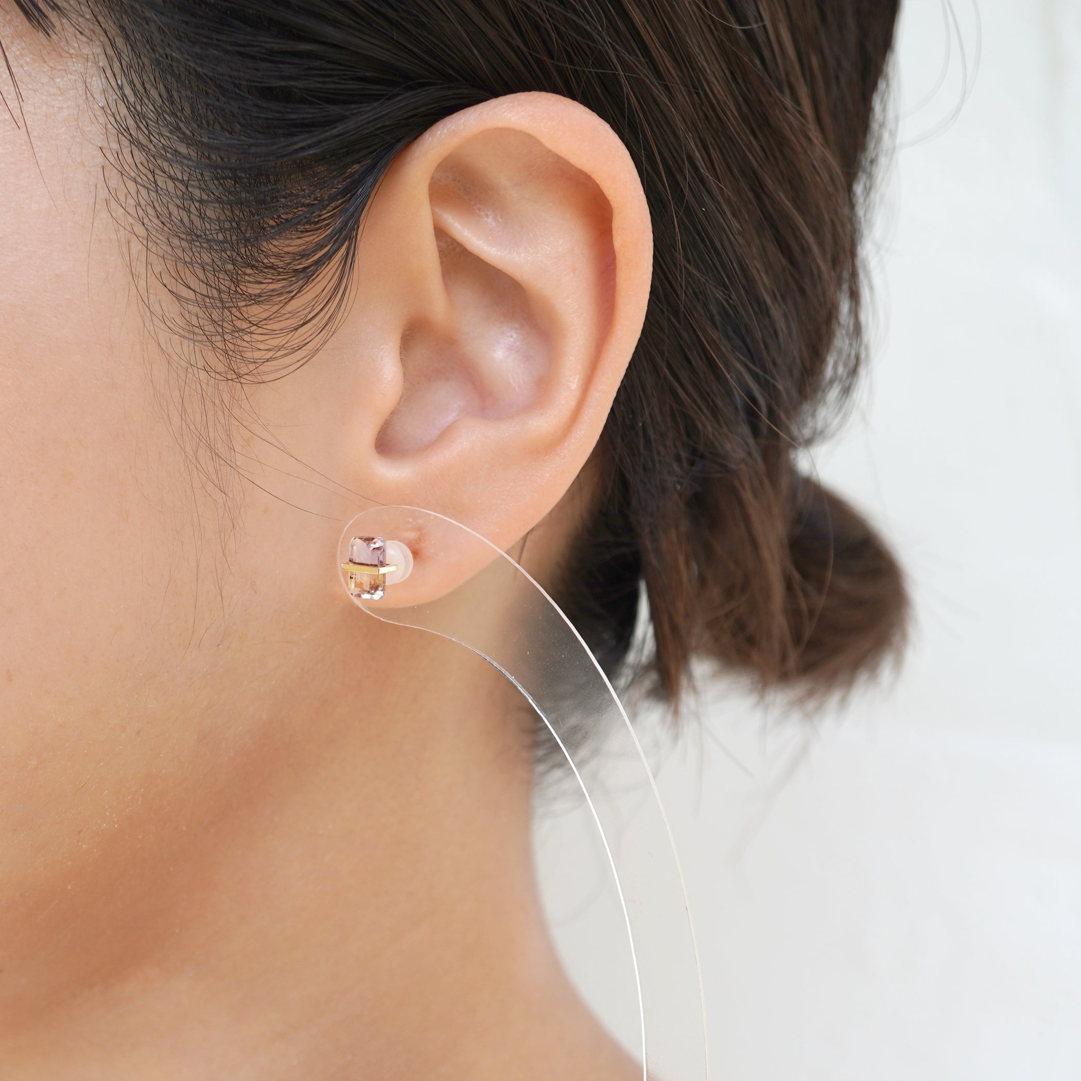 BAND EARRINGS AMETRINE #3317