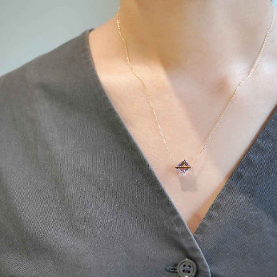 BAND NECKLACE AMETRINE #3863