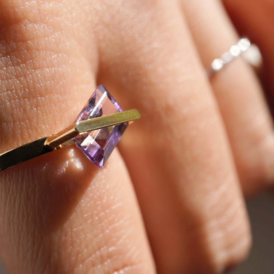 BAND RING AMETRINE#3762