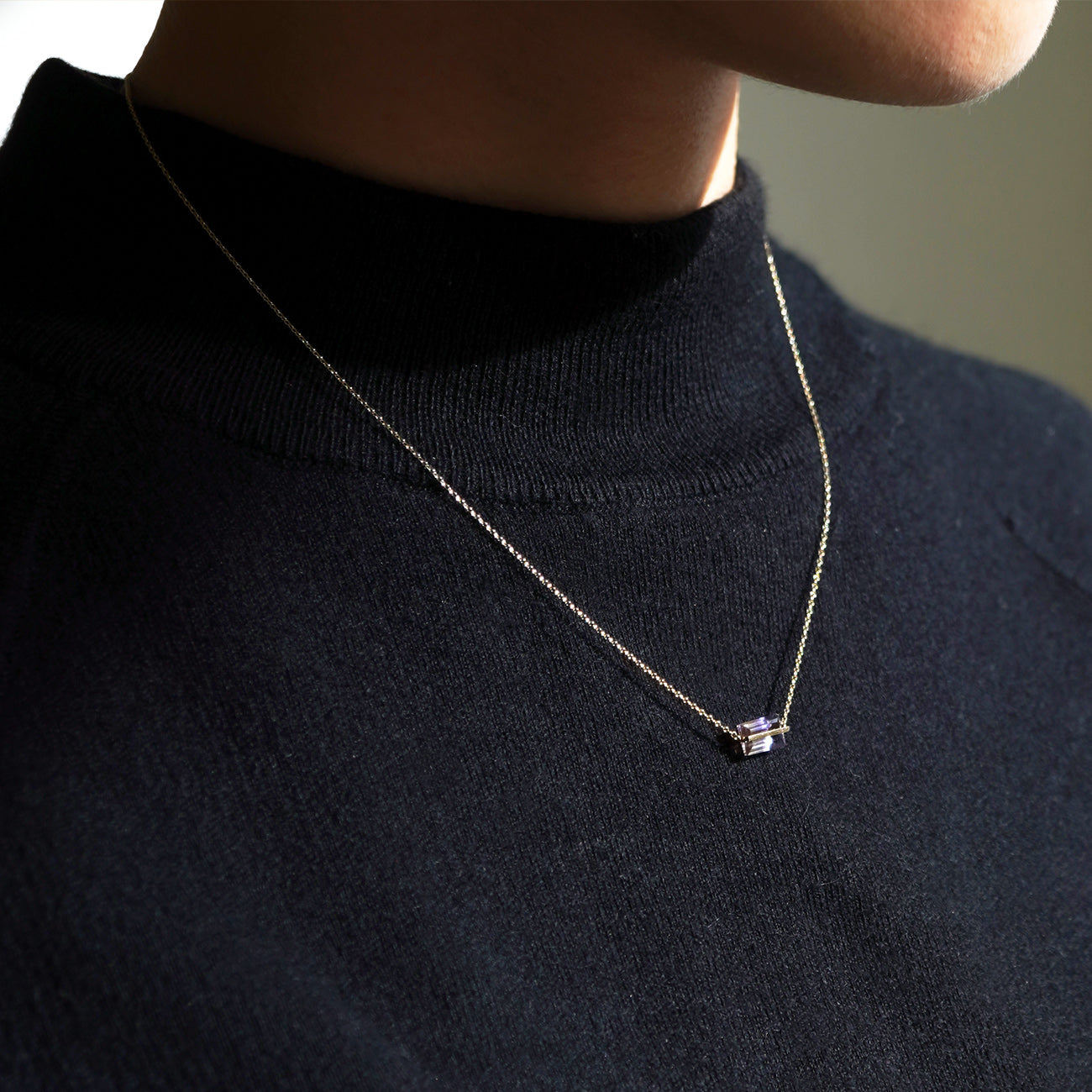 BAND NECKLACE AMETRINE #4053