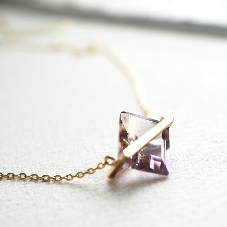 BAND NECKLACE AMETRINE #3863