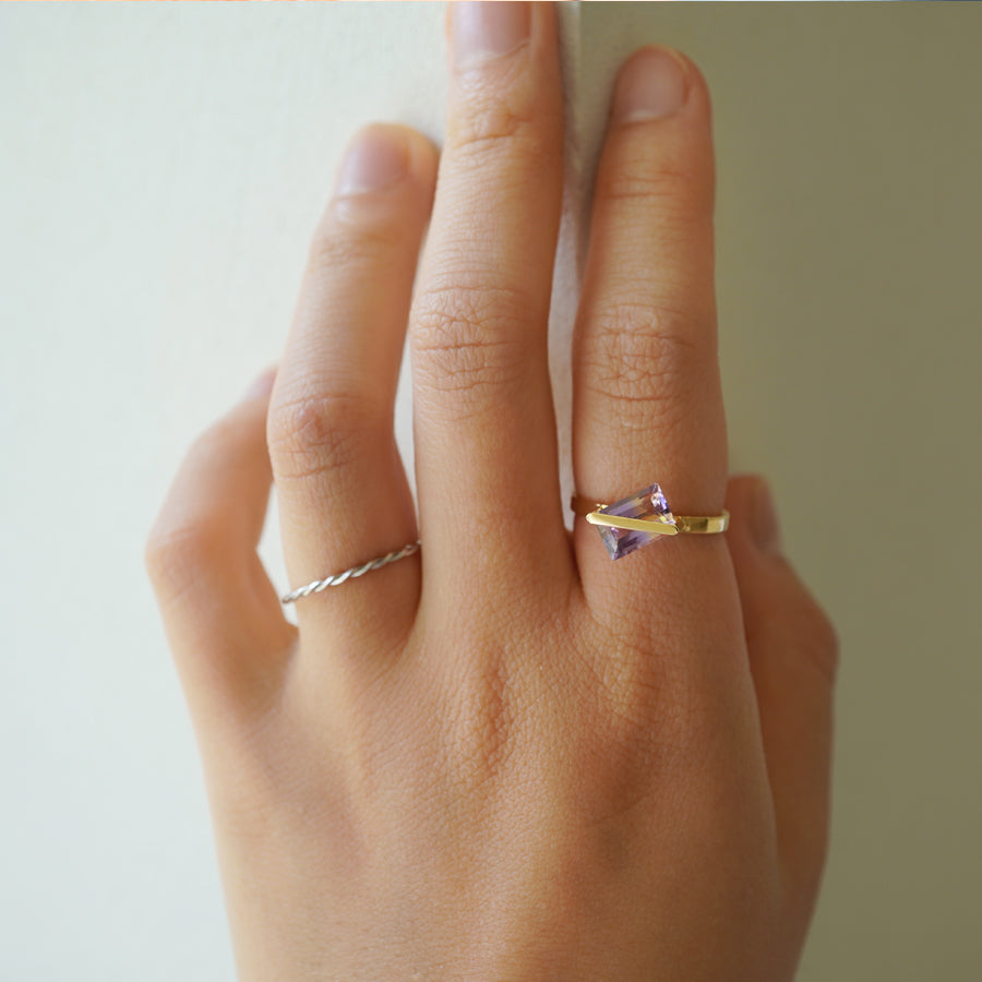 BAND RING AMETRINE#3762