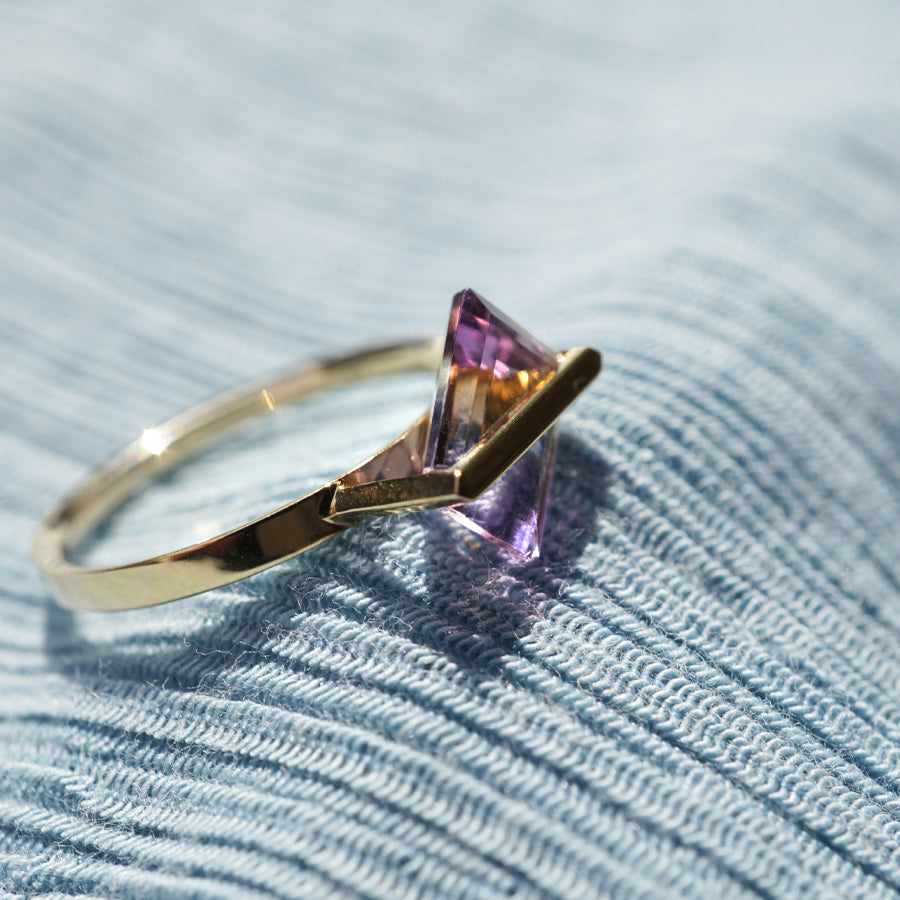 BAND RING AMETRINE#3762