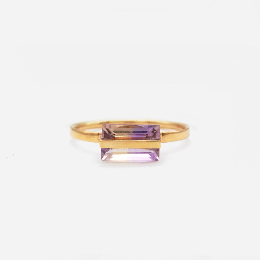 BAND RING AMETRINE  #2833