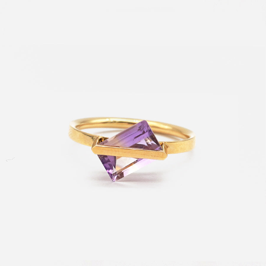 BAND RING AMETRINE#3762