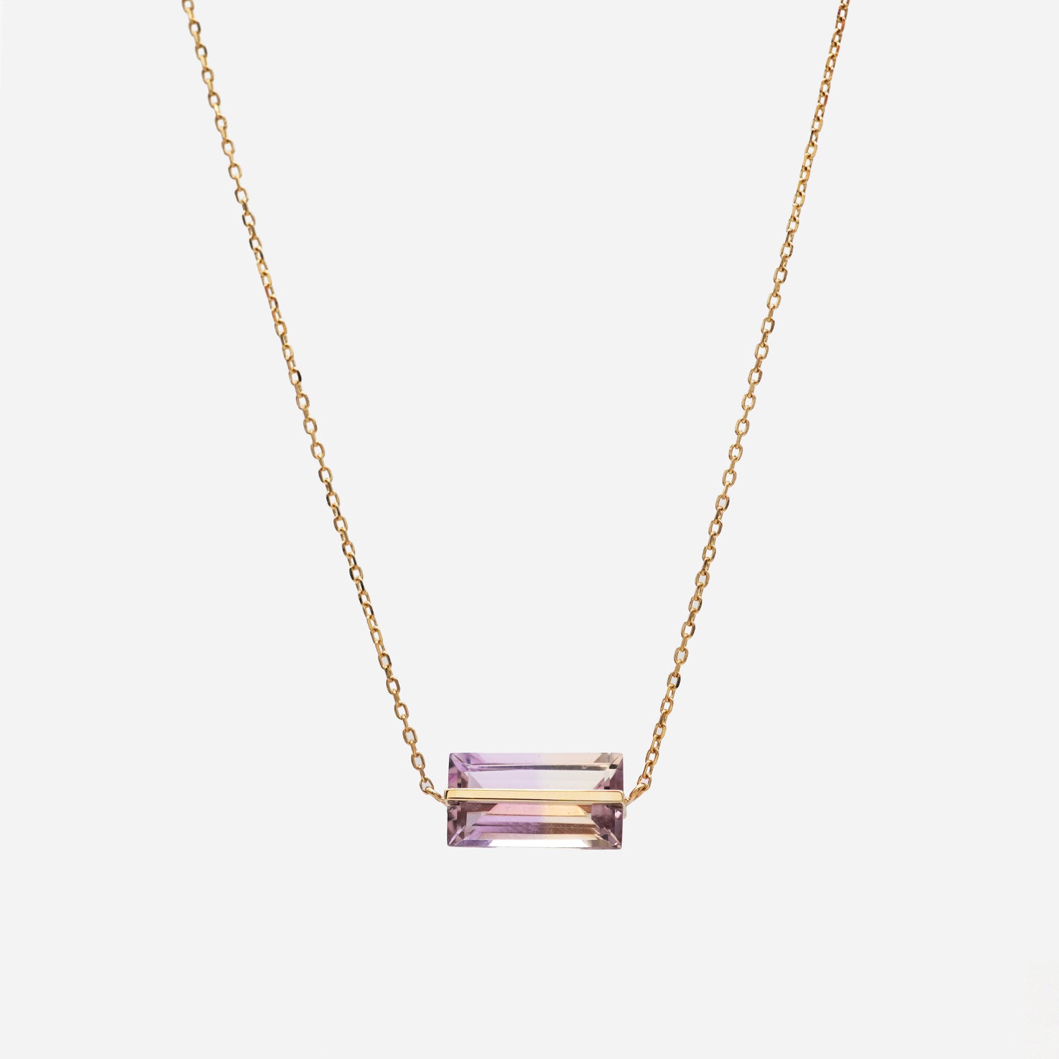 BAND NECKLACE AMETRINE #3337