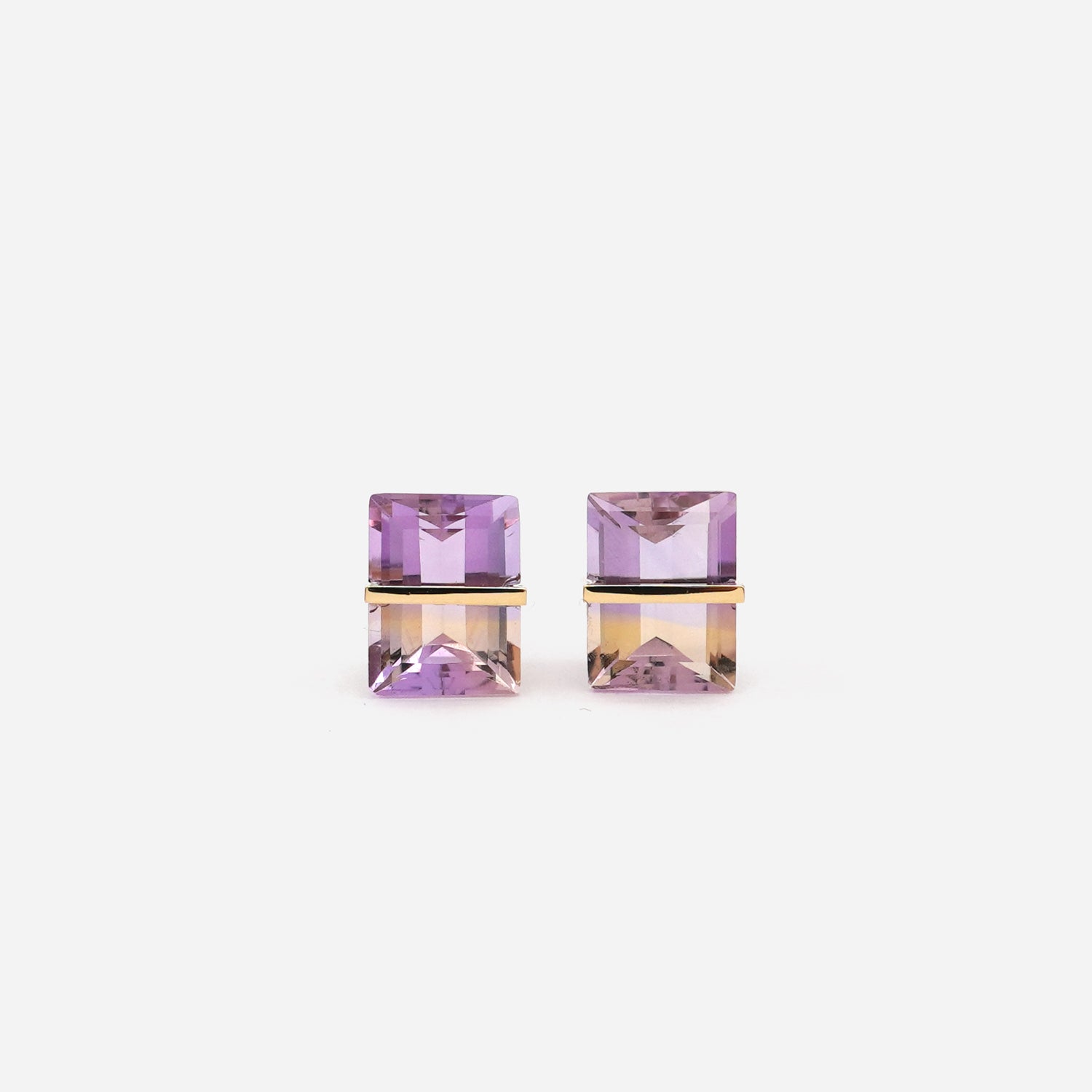 BAND EARRINGS AMETRINE #3698