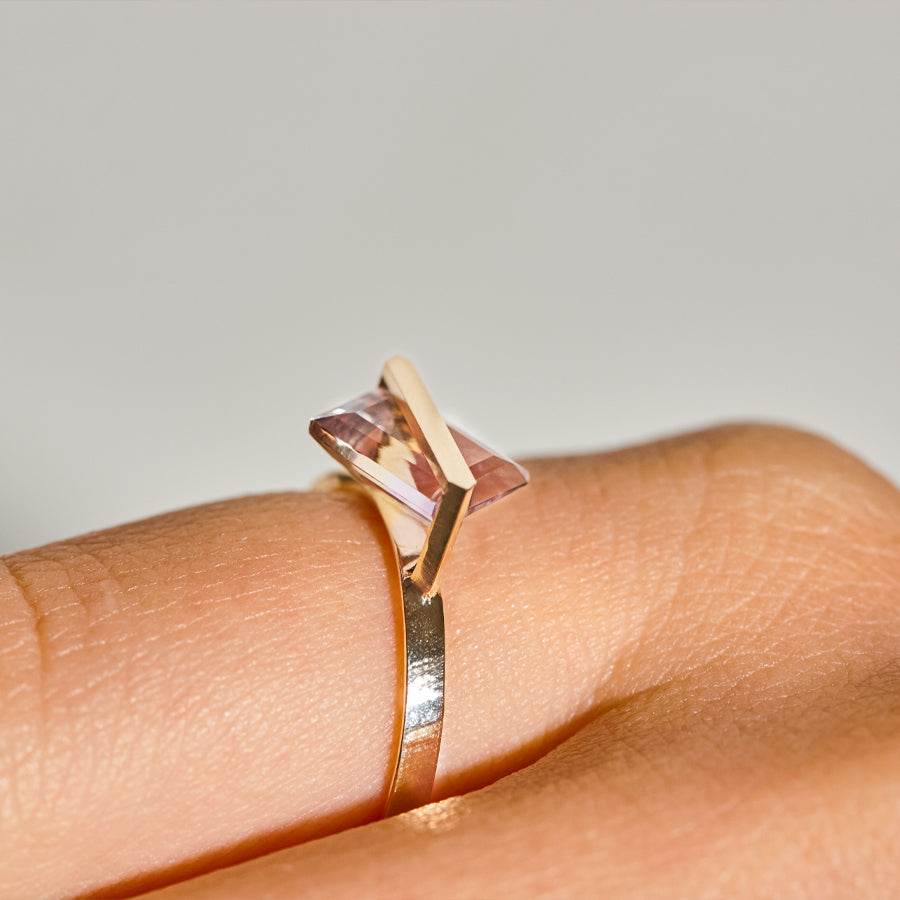 BAND RING AMETRINE#3896