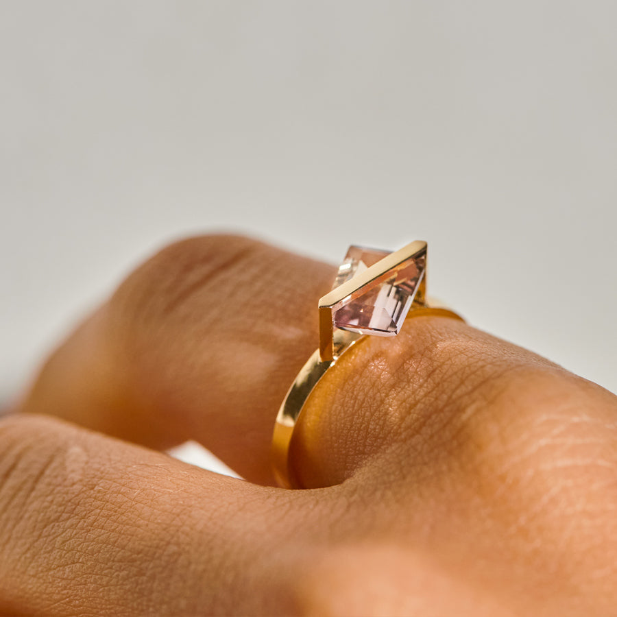 BAND RING AMETRINE#3896