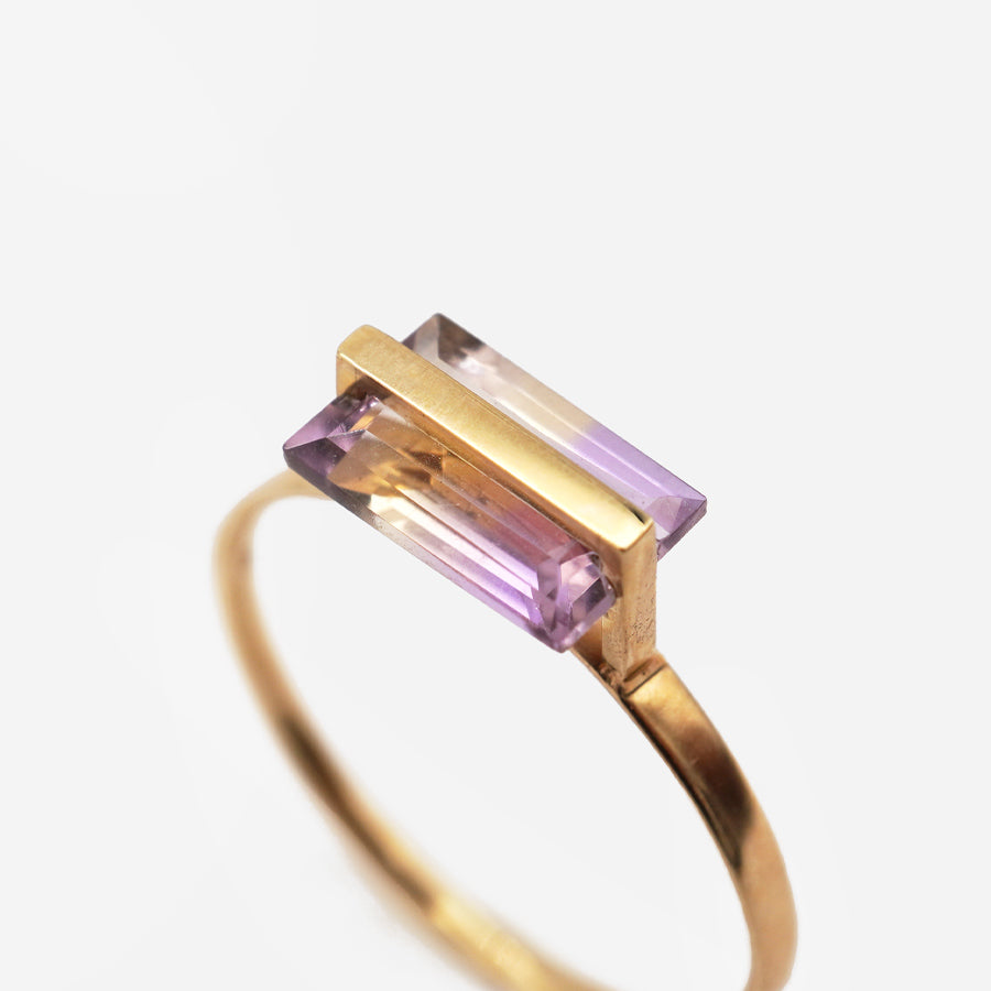 BAND RING AMETRINE  #2833