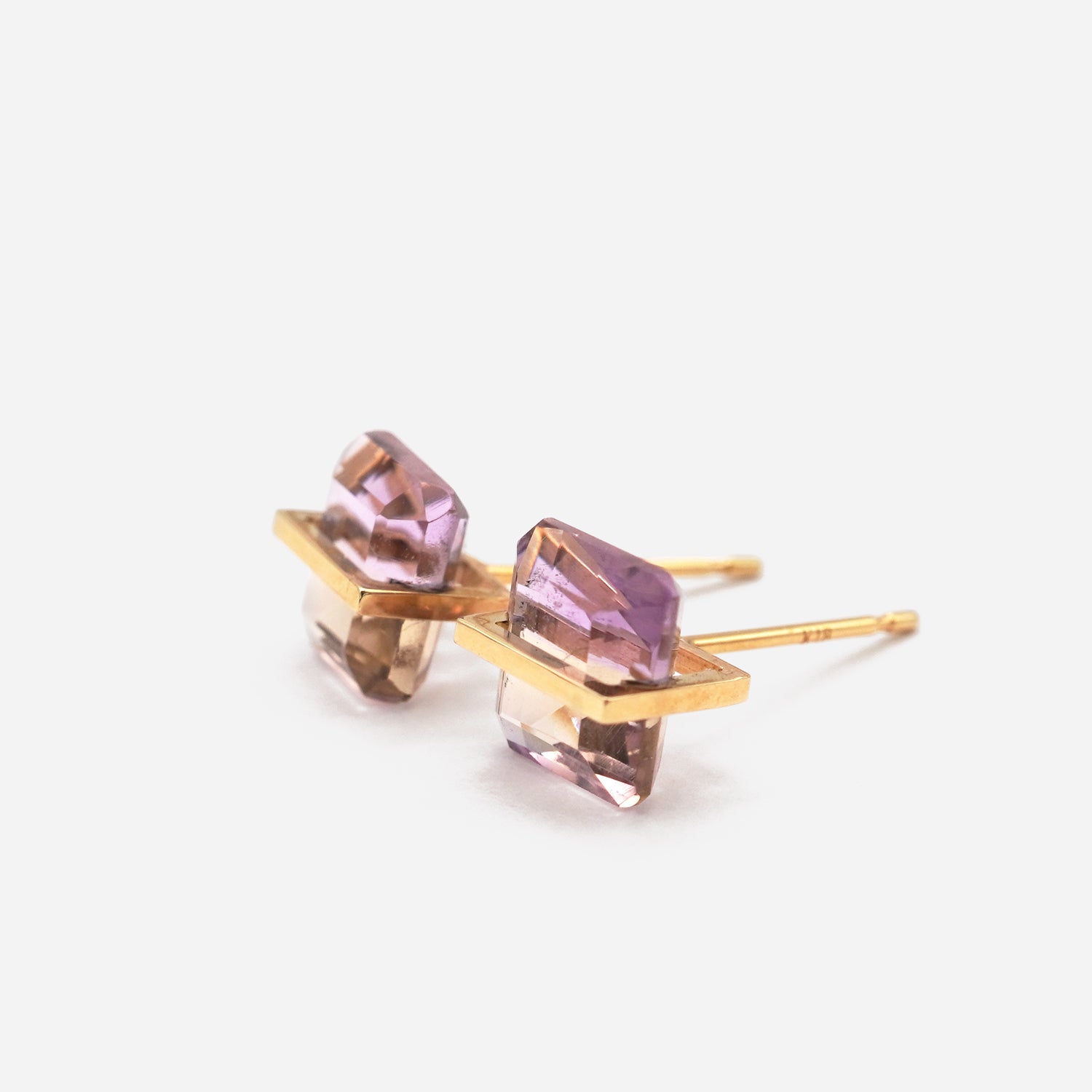 BAND EARRINGS AMETRINE #2948
