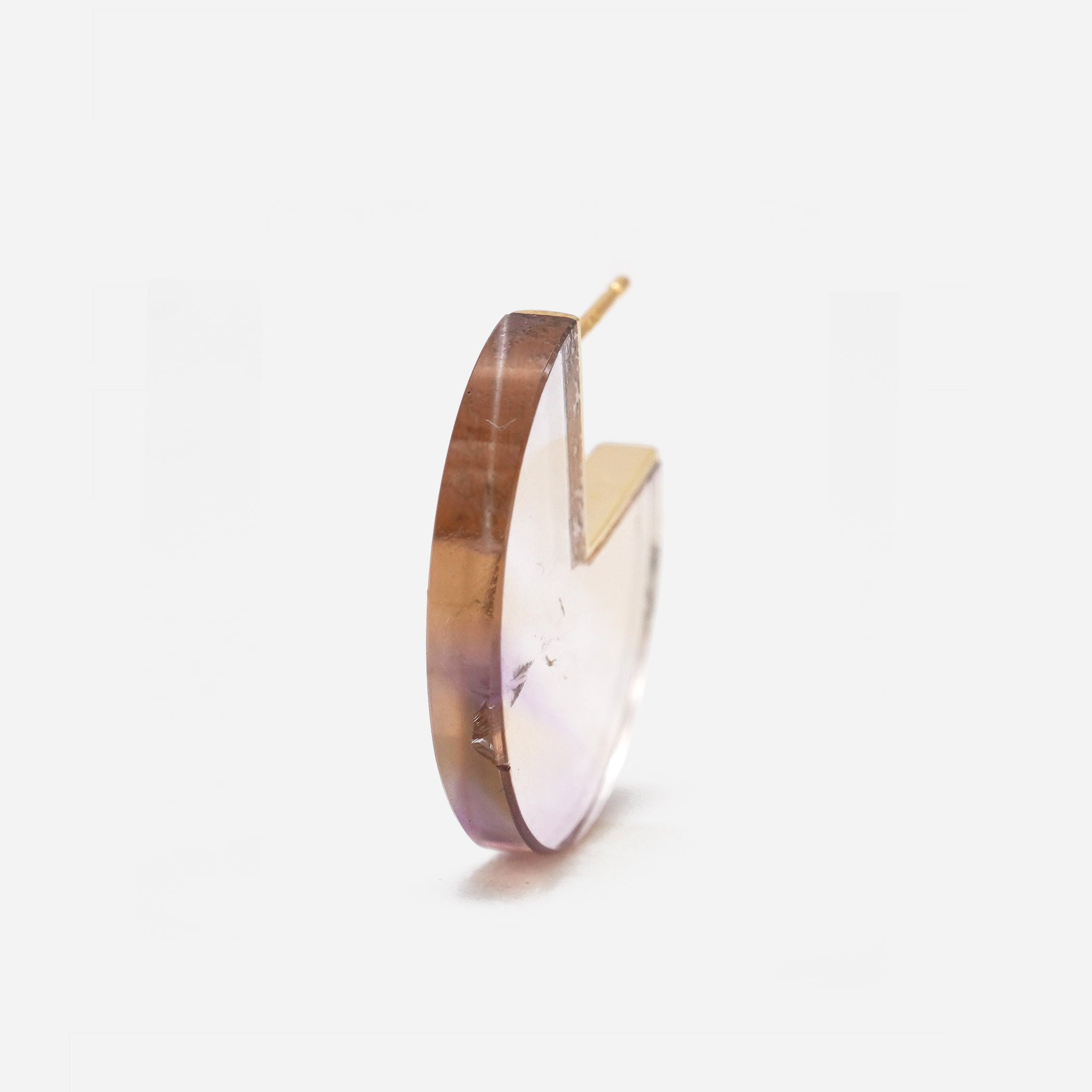 SLICE MINI EARRINGS SINGLE AMETRINE #3934