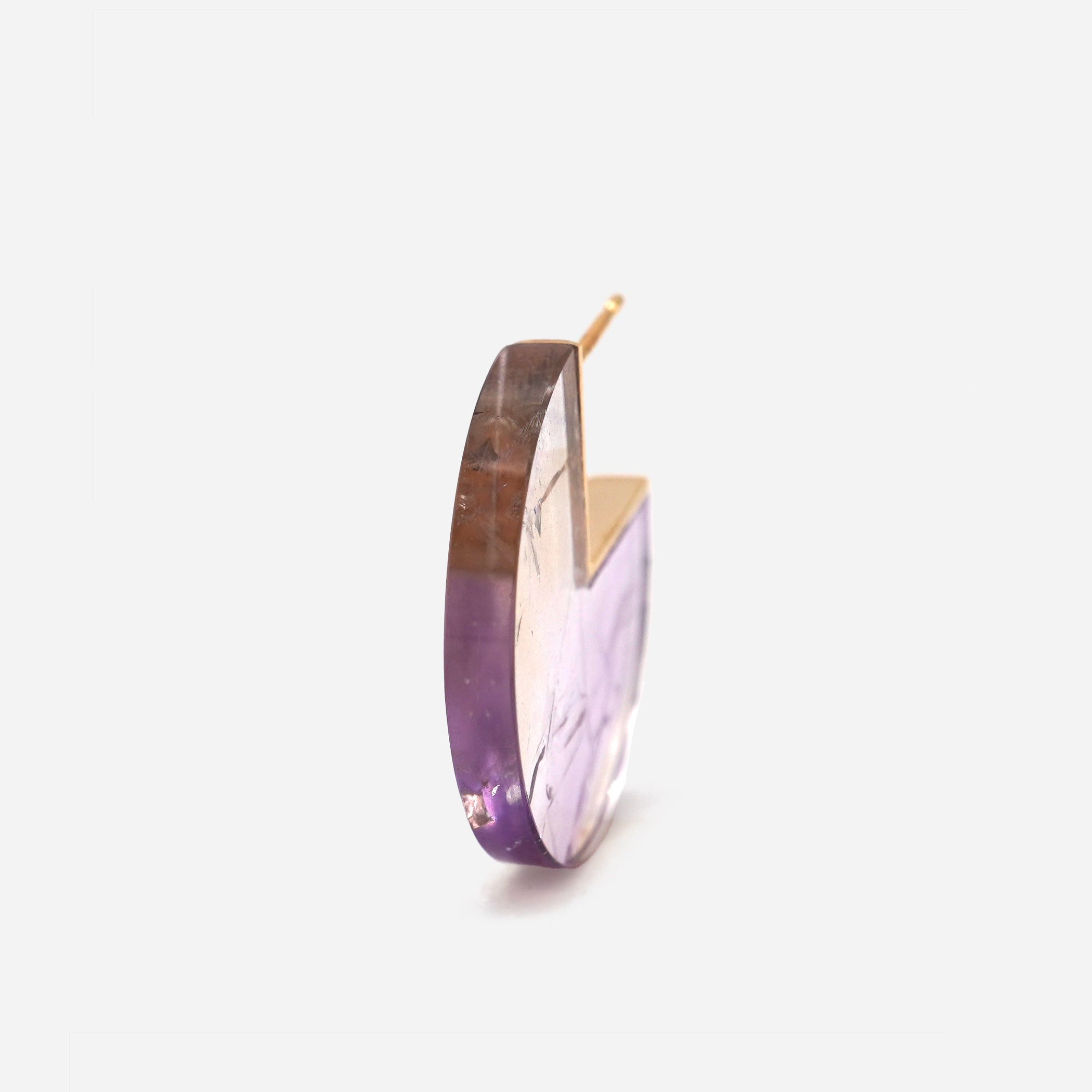SLICE MINI EARRINGS SINGLE AMETRINE #3933