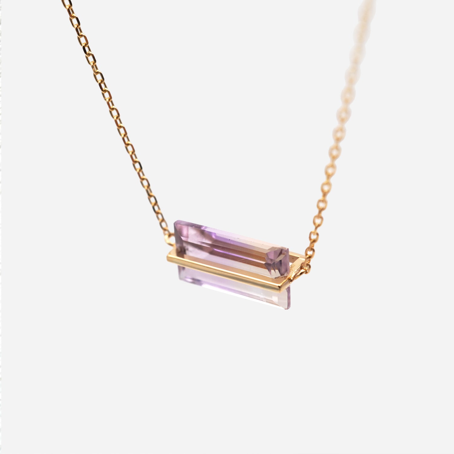 BAND NECKLACE AMETRINE #3337