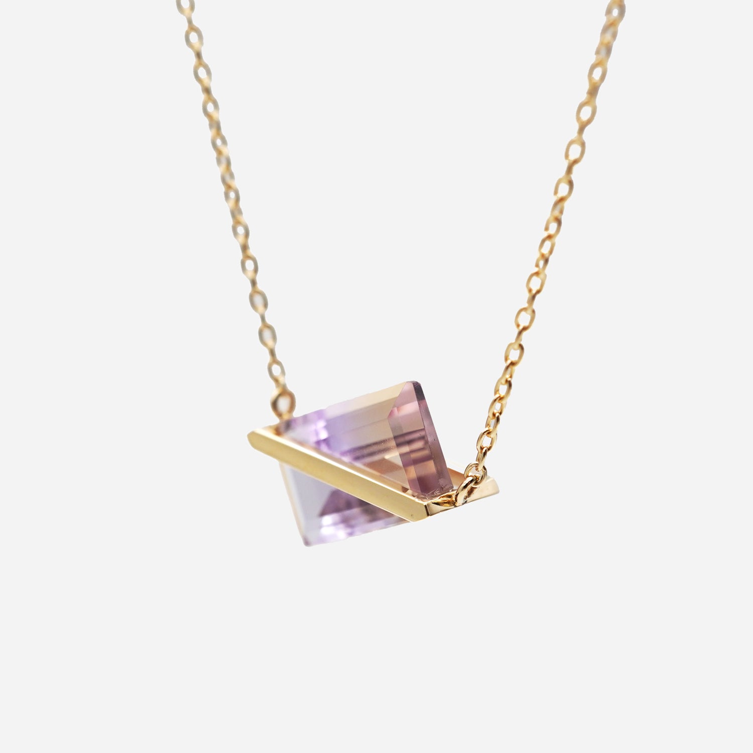 BAND NECKLACE AMETRINE #4011