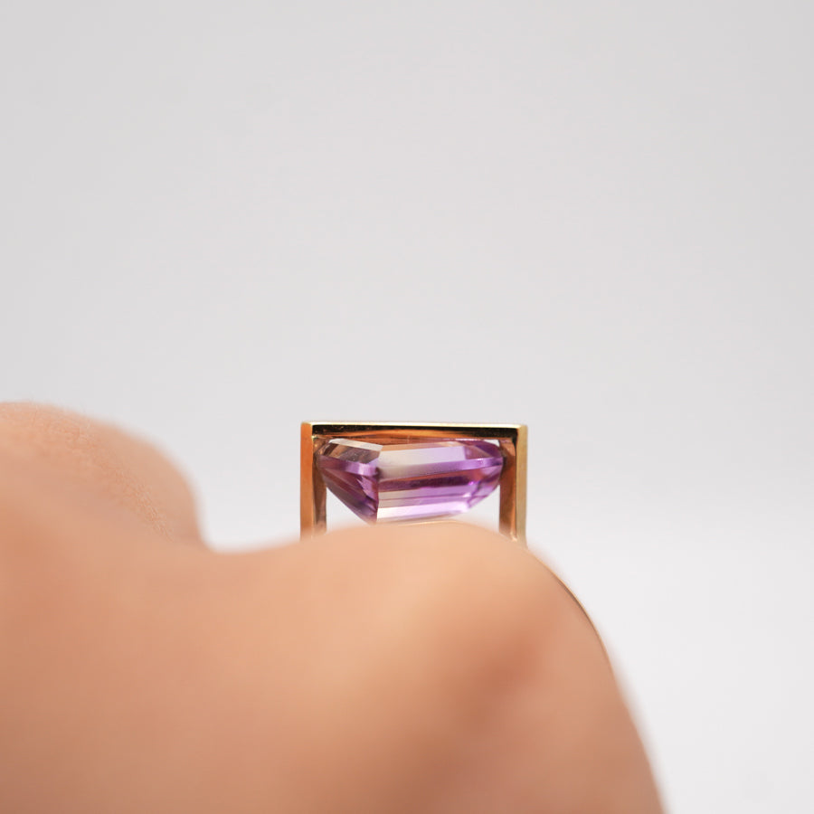 BAND RING AMETRINE#3762