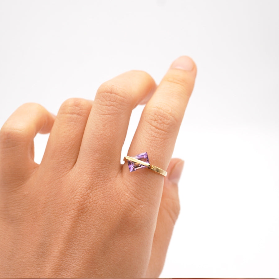 BAND RING AMETRINE#3762