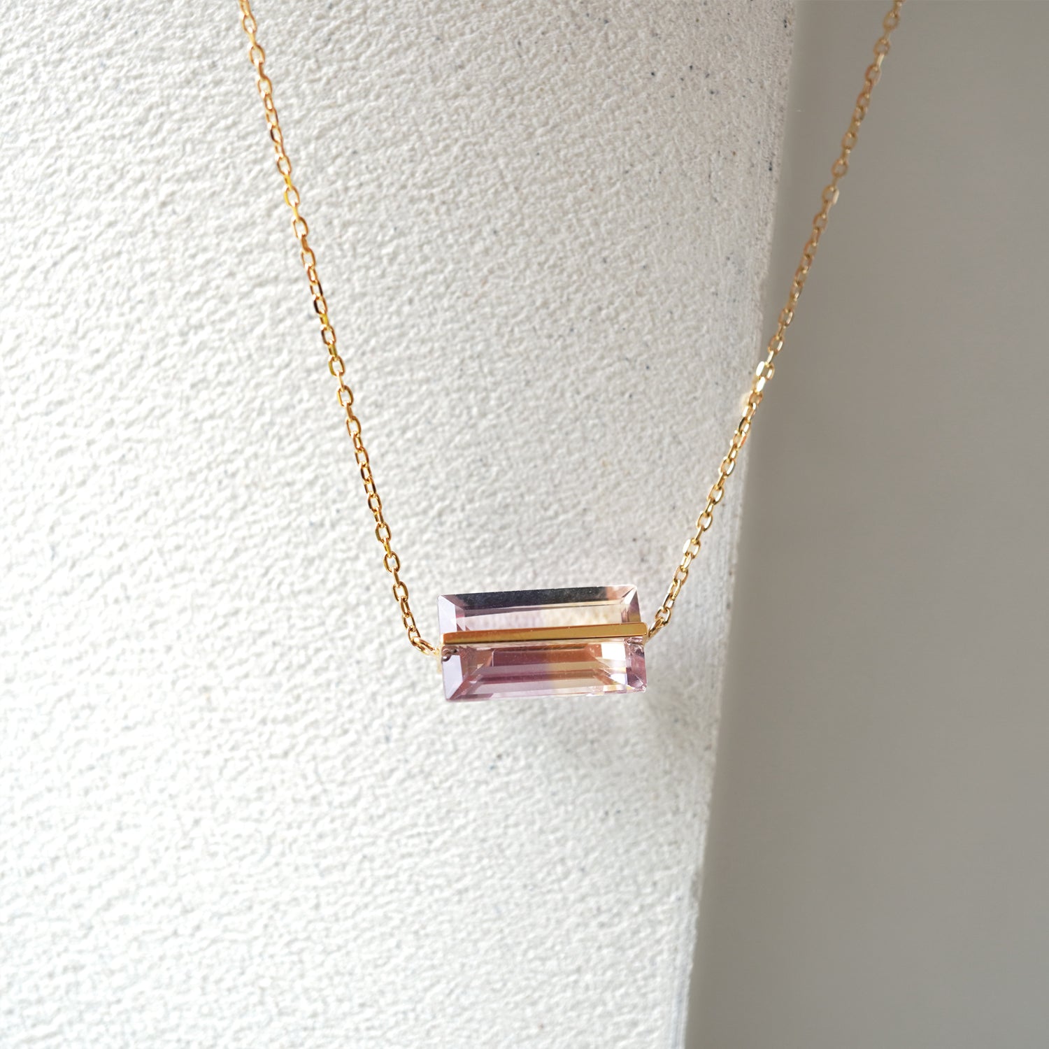 BAND NECKLACE AMETRINE #3337