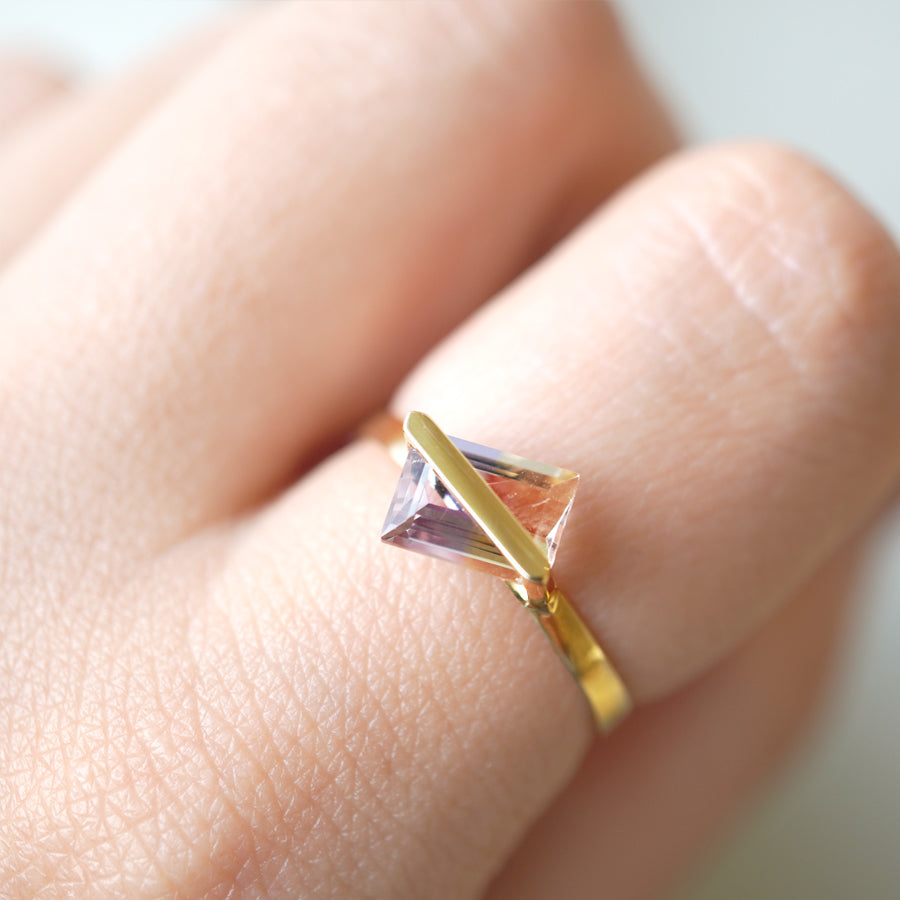 BAND RING AMETRINE #3033