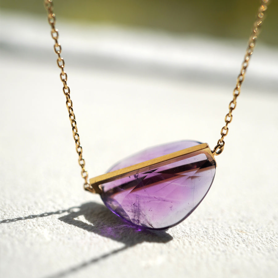 BAND NECKLACE AMETHYST #3480