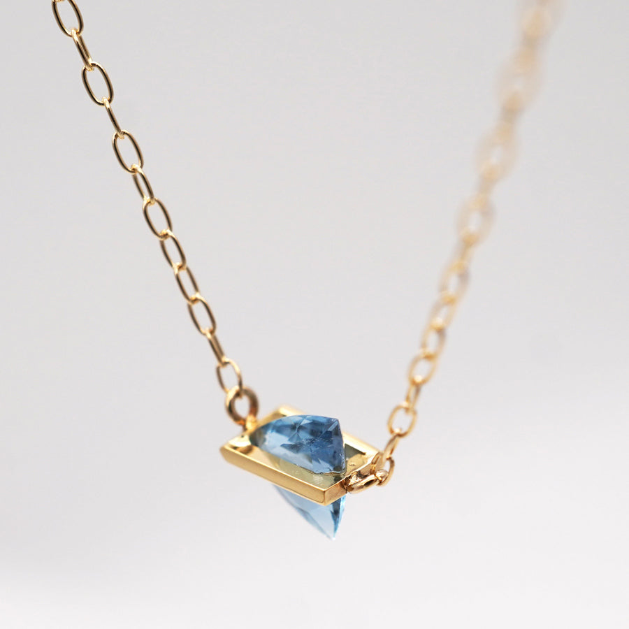 BAND NECKLACE AQUAMARINE #4227