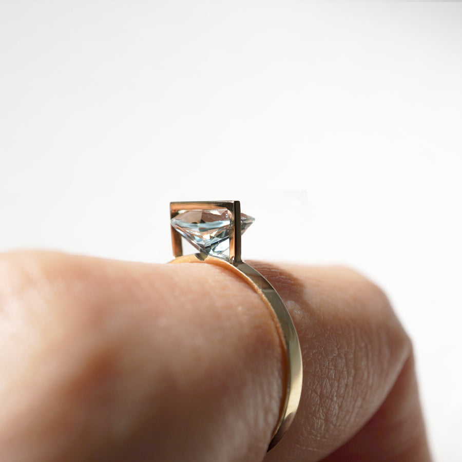 BAND RING AQUAMARINE#3786