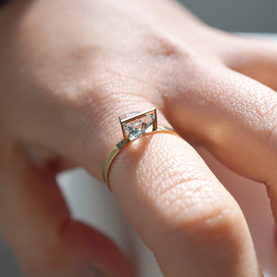 BAND RING AQUAMARINE#3786