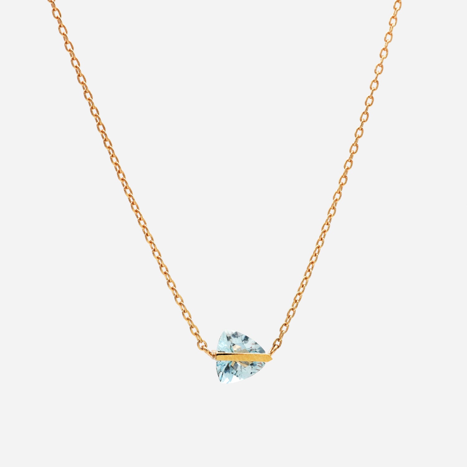 BAND NECKLACE AQUAMARINE #3000