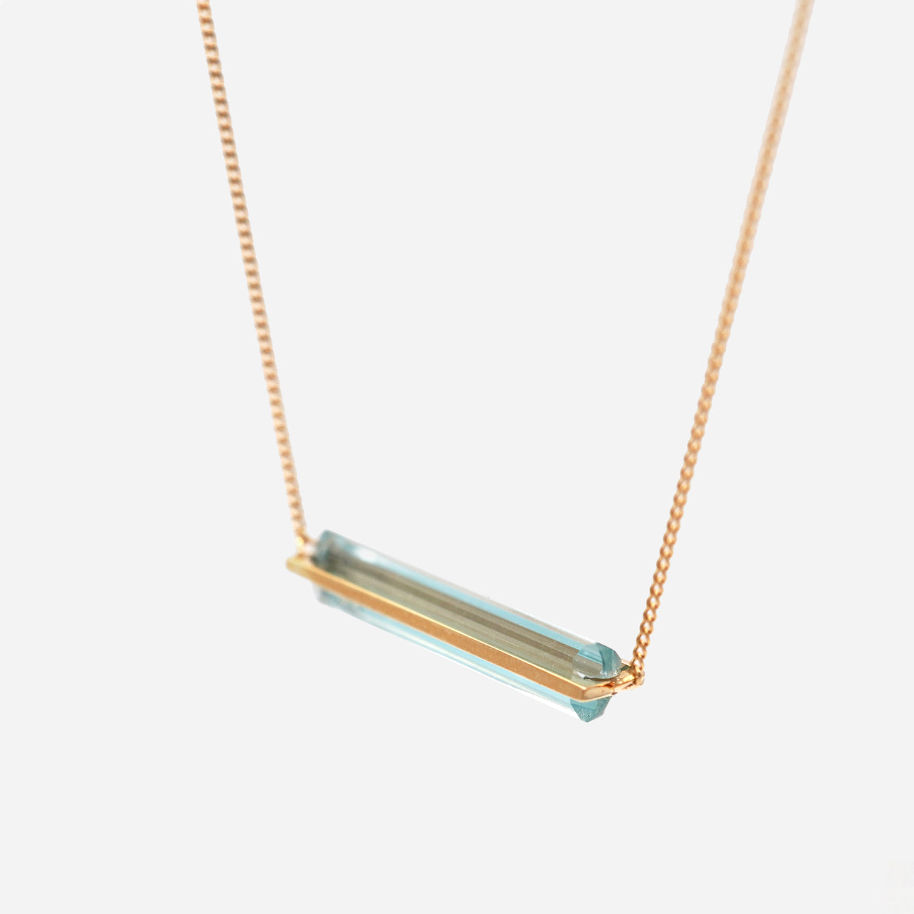 BAND NECKLACE AQUAMARINE #3445