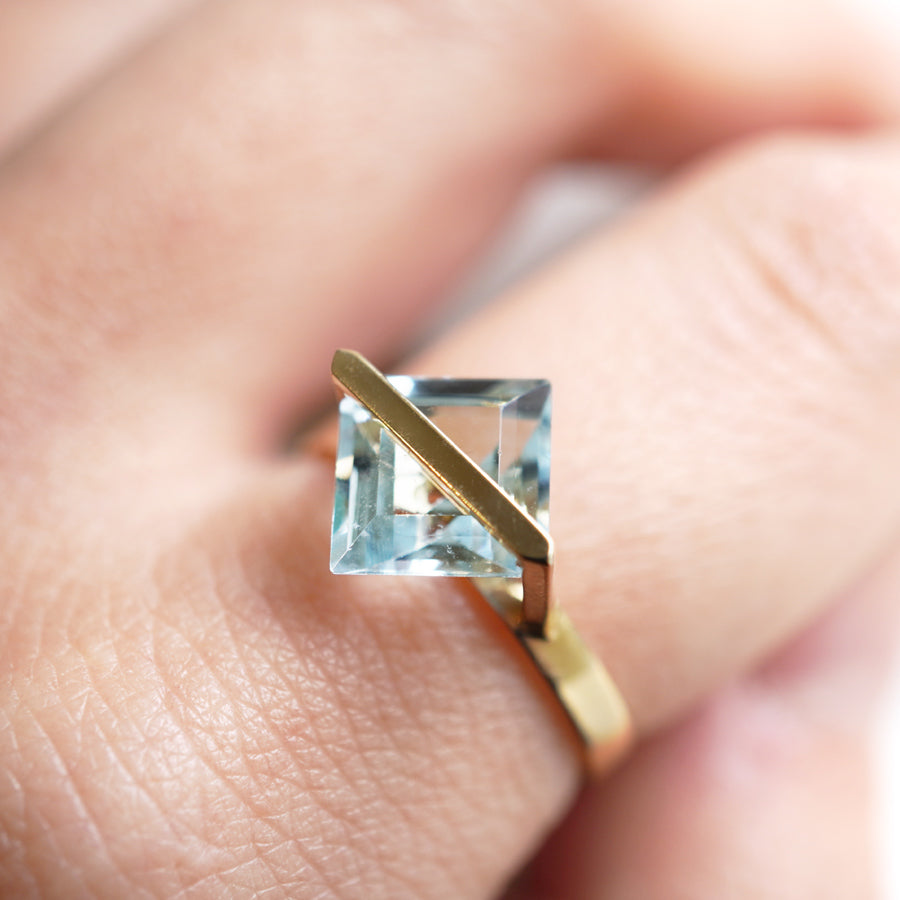 BAND RING AQUAMARINE #3366