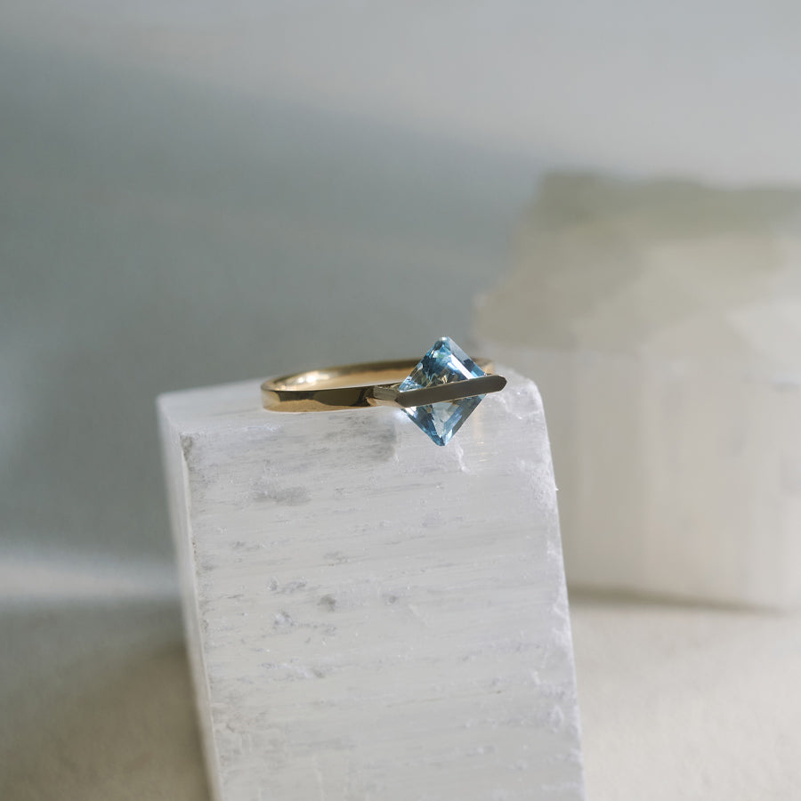 BAND RING AQUAMARINE#3929