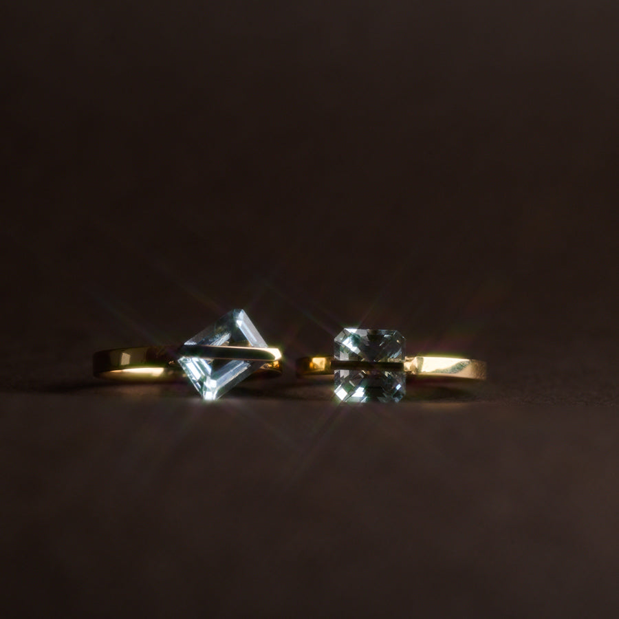 BAND RING AQUAMARINE#3946