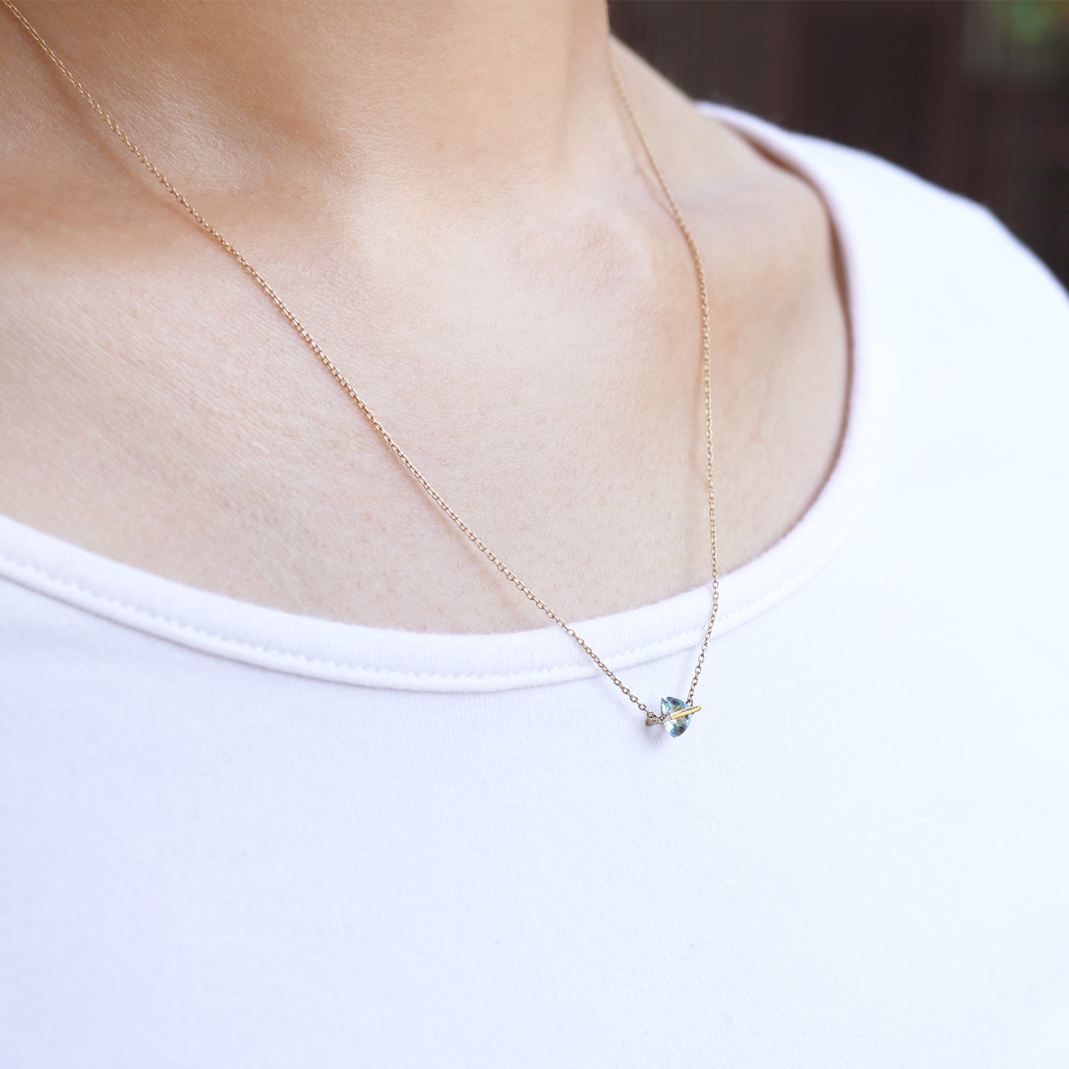 BAND NECKLACE AQUAMARINE #3000