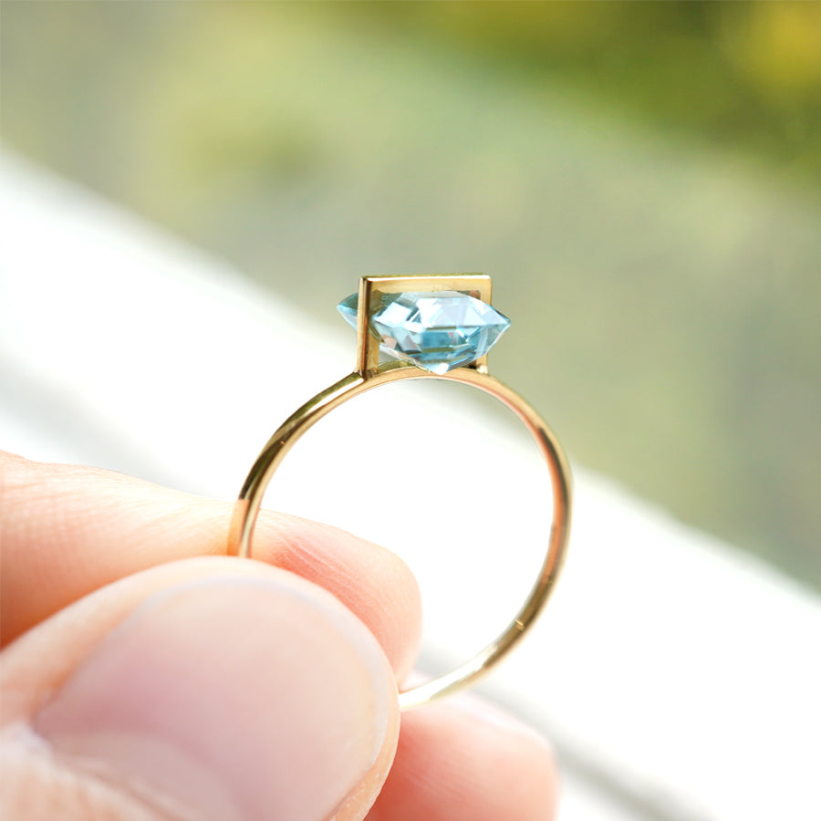 BAND RING AQUAMARINE #2930