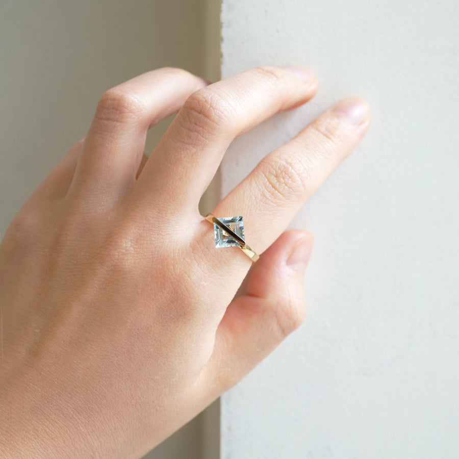 BAND RING AQUAMARINE #3366