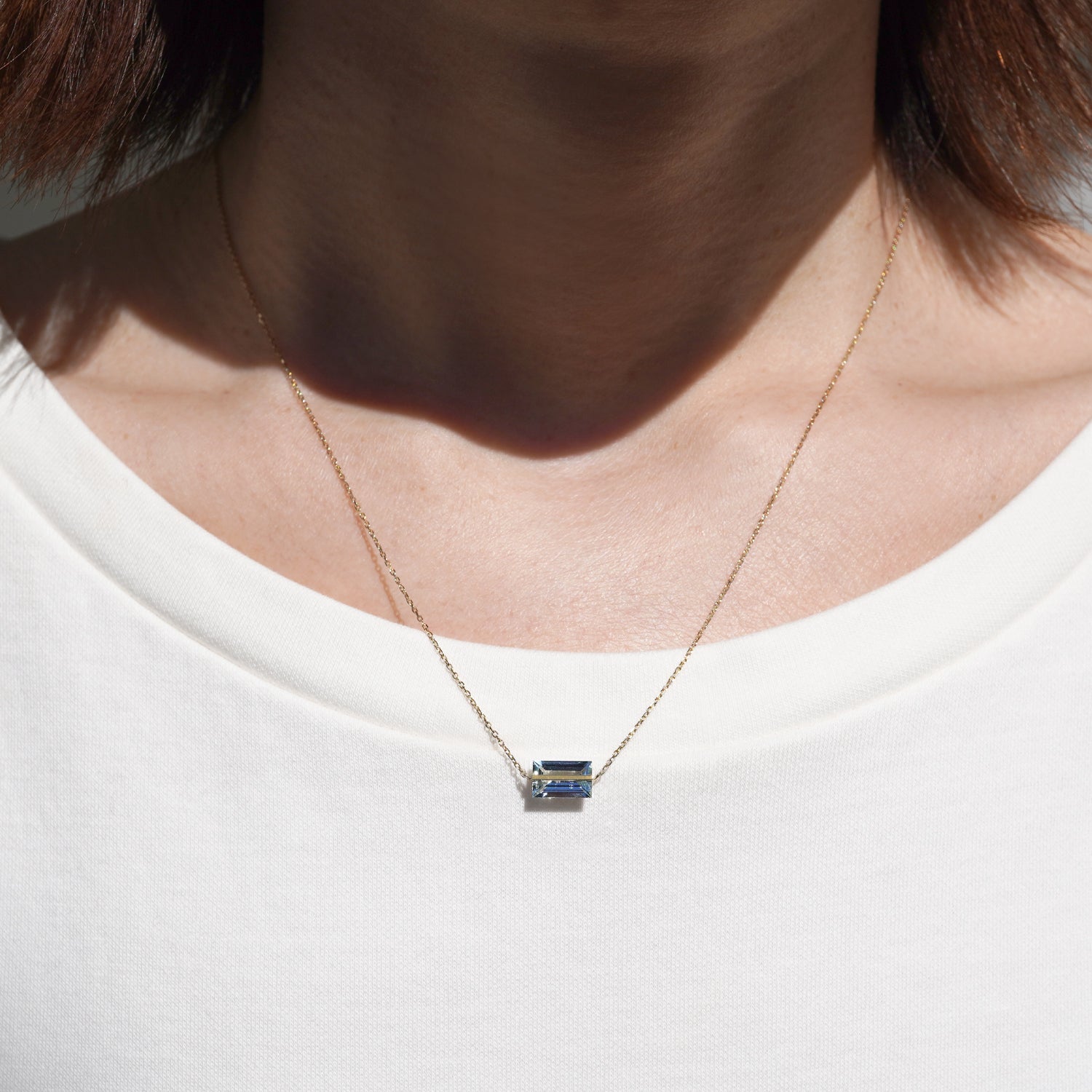 BAND NECKLACE AQUAMARINE #3335