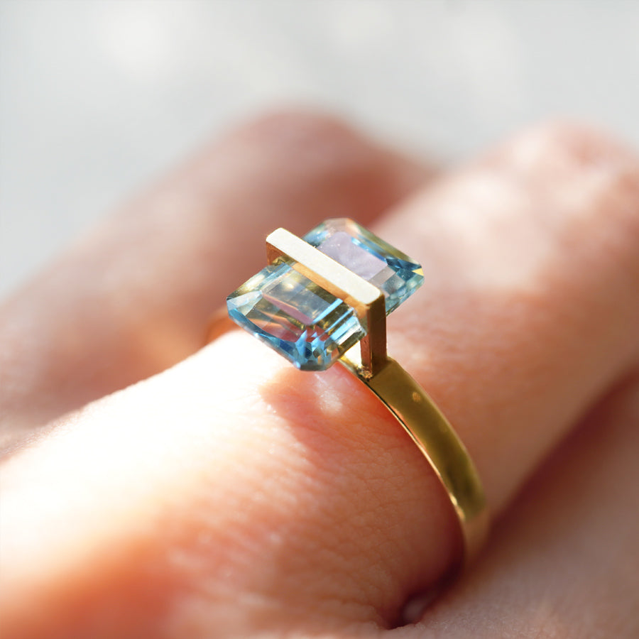 BAND RING AQUAMARINE #2747