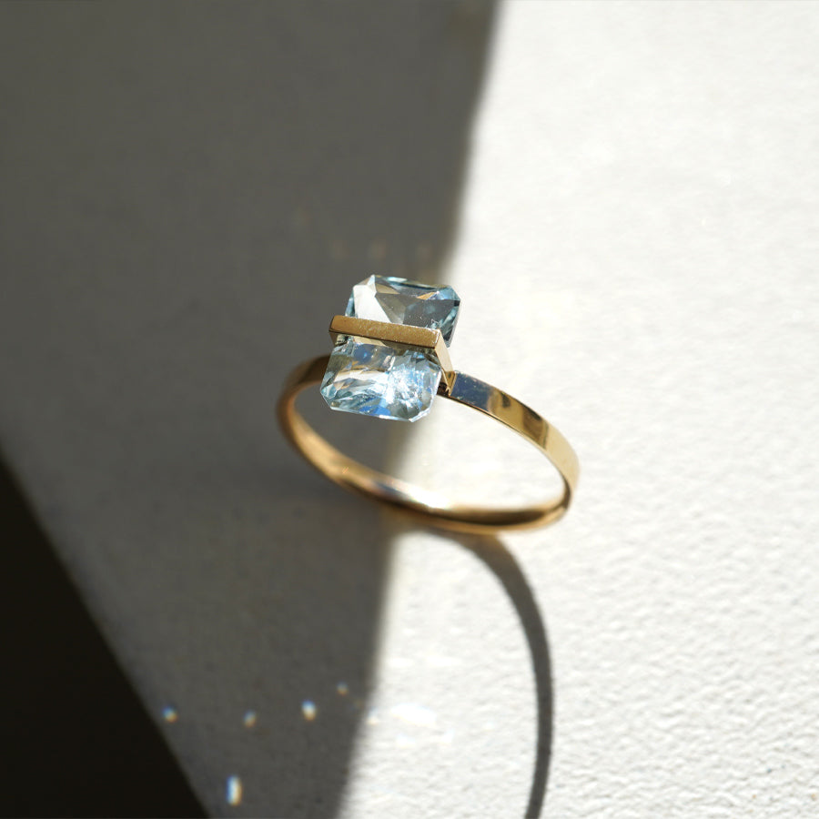 BAND RING AQUAMARINE#3664