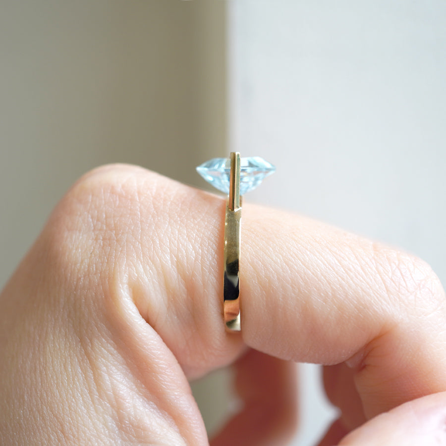 BAND RING AQUAMARINE #3366