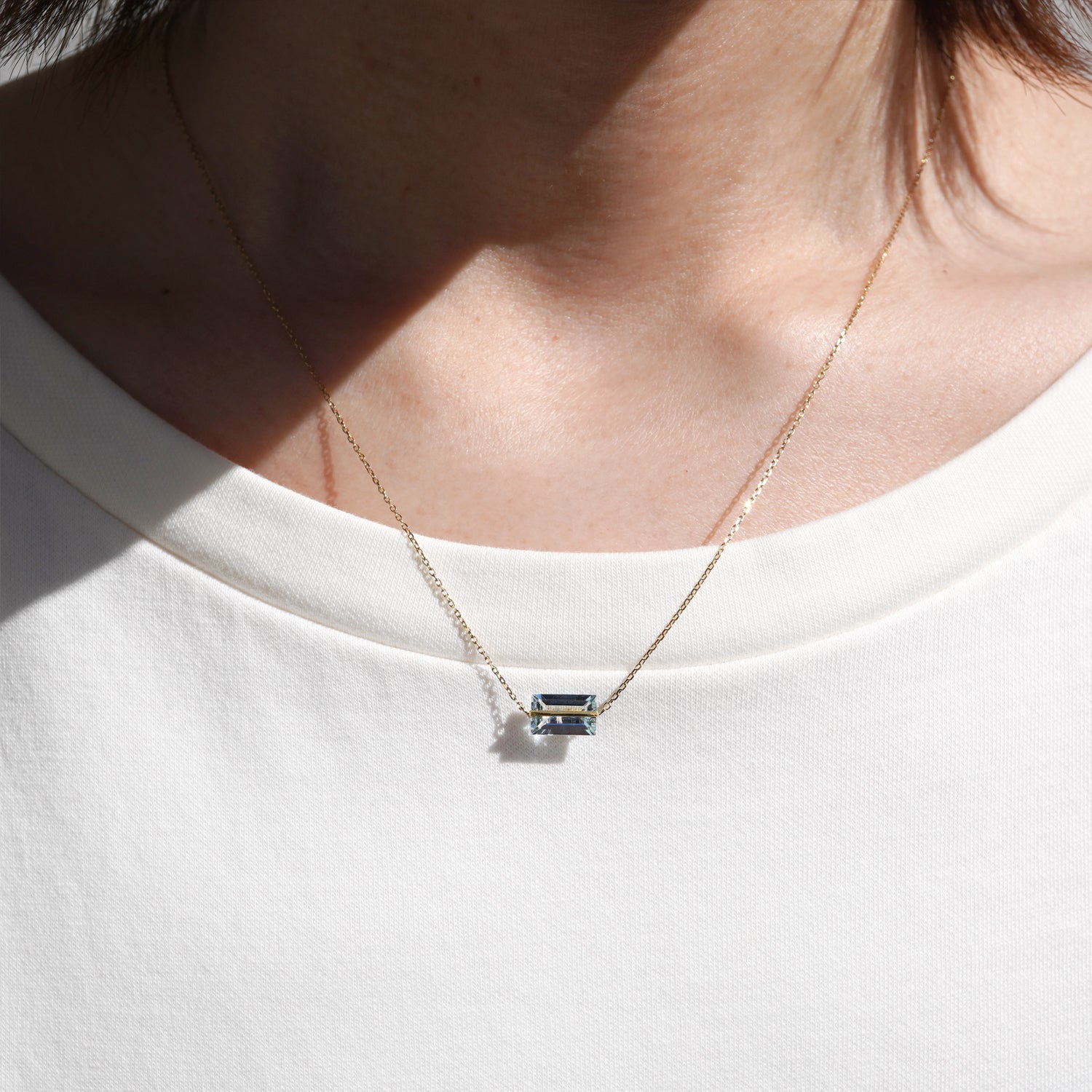 BAND NECKLACE AQUAMARINE #3335