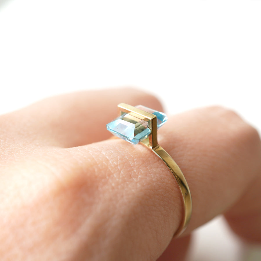 BAND RING AQUAMARINE #2930