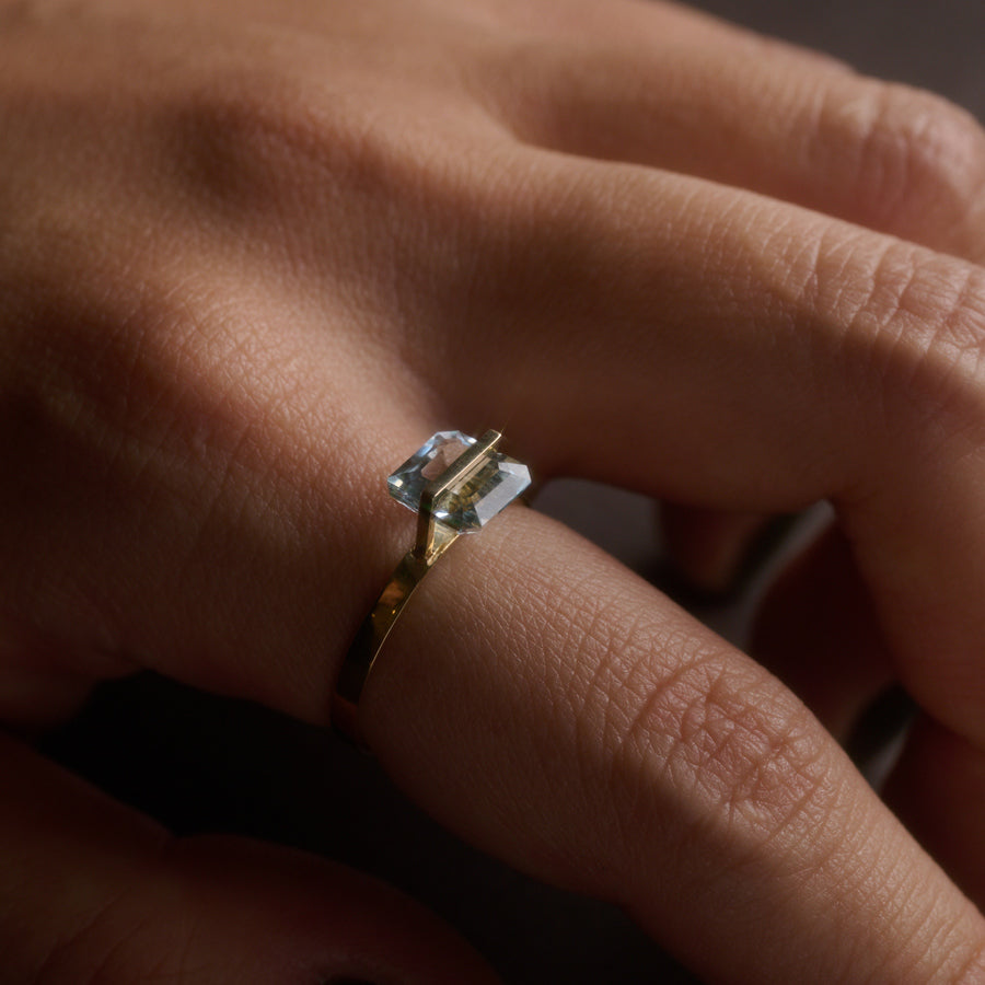 BAND RING AQUAMARINE#3946
