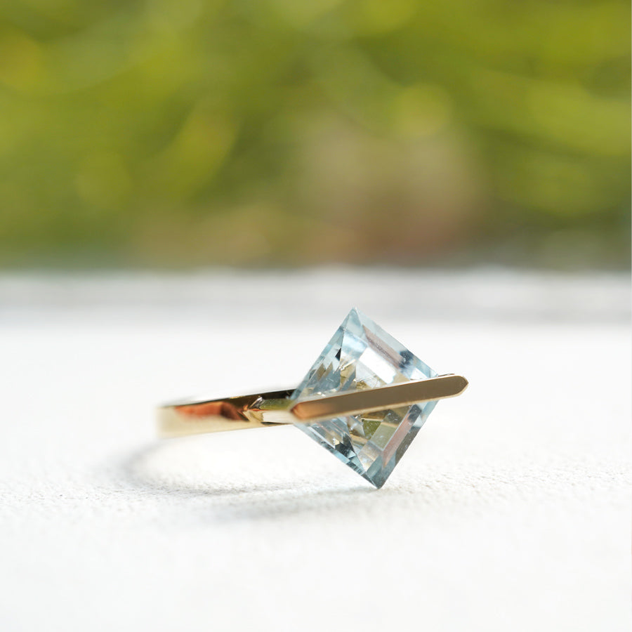 BAND RING AQUAMARINE #3366