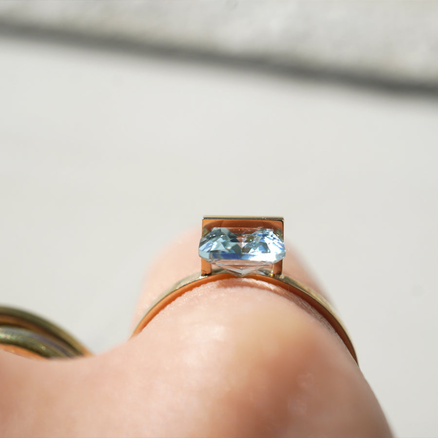 BAND RING AQUAMARINE#3664