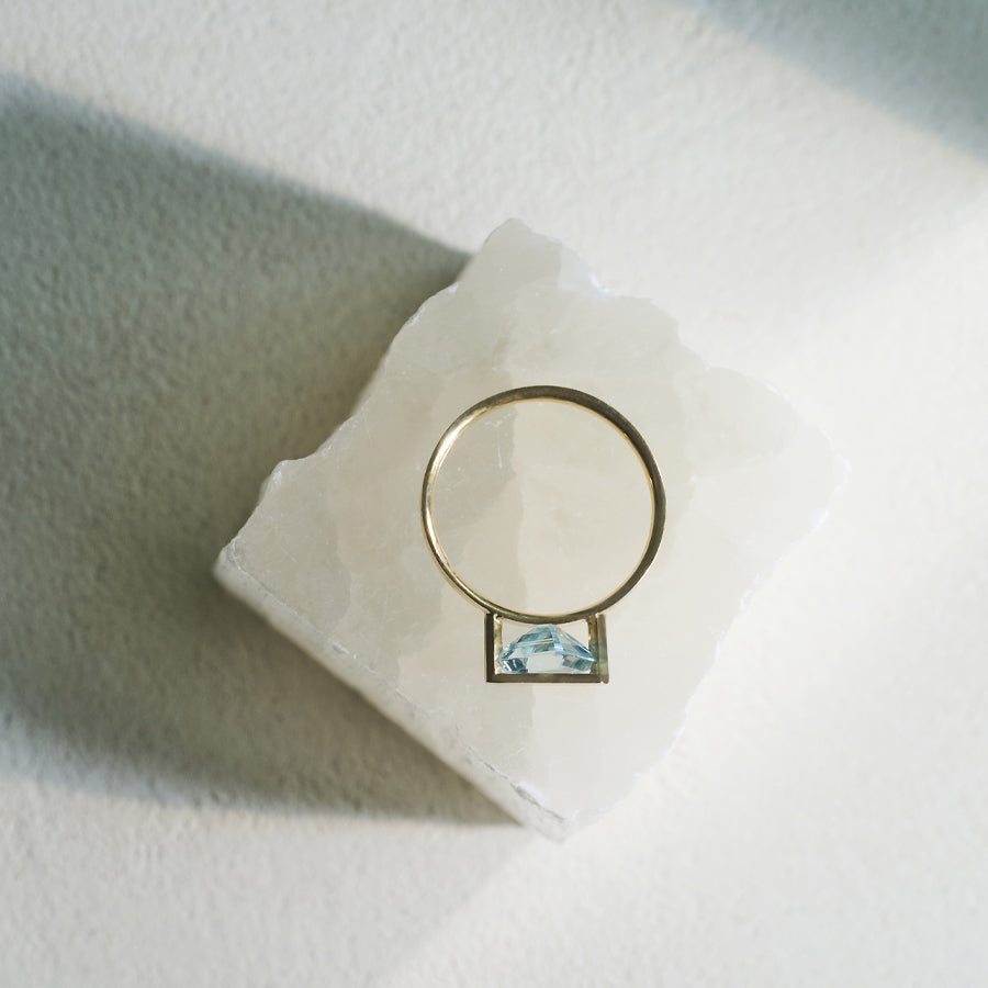 BAND RING AQUAMARINE#3929