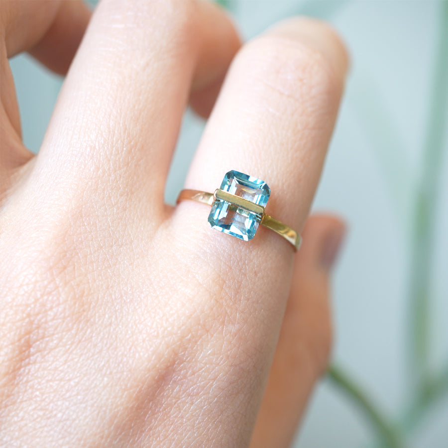 BAND RING AQUAMARINE #2930