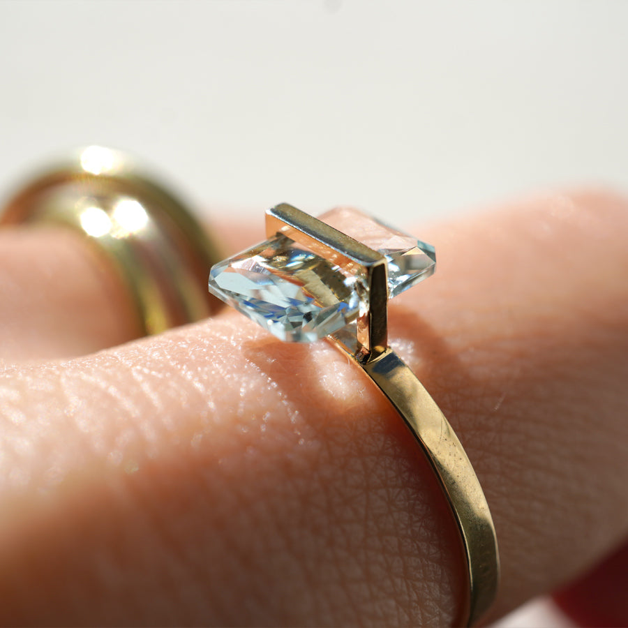 BAND RING AQUAMARINE#3664