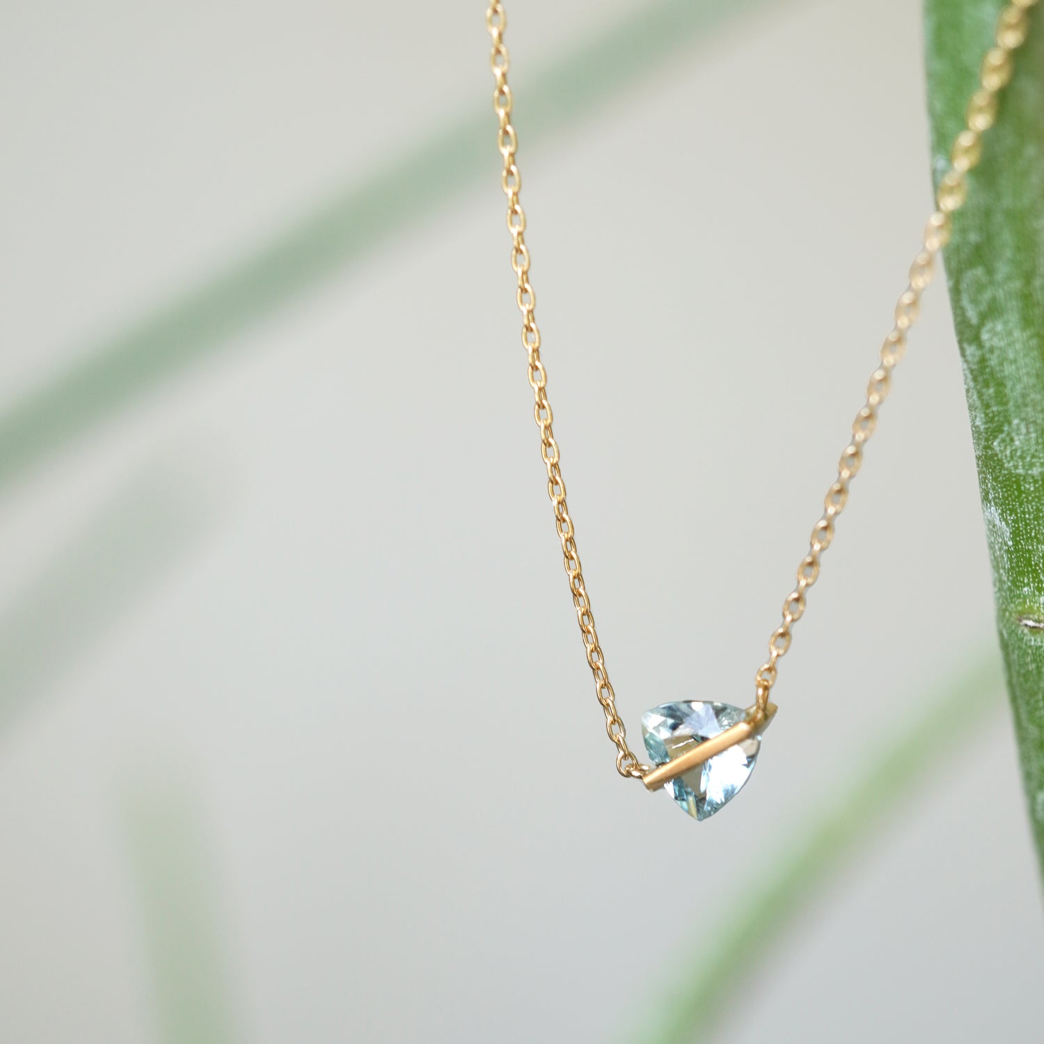 BAND NECKLACE AQUAMARINE #3000